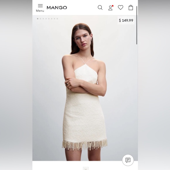 🤍 Pearl textured minidress 🤍 - Picture 1 of 15